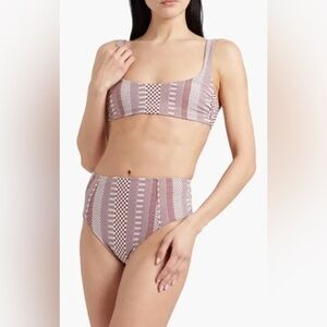 Veronica Beard NWT Celeste Geometrical Printed Bikini Bottom | M